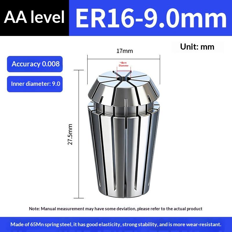 Er11 Er16 Er Spring Collet Chuck 0.005Mm Accuracy 0.008Mm For Cnc Milling Tool Holder Engraving Machine Spindle