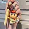 Genuine Crayon Shin-chan Kung Fu Keychain Backpack Pendant Anime Doll