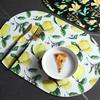 Table Mat PU Leather Placemat Nordic Style Print Waterproof Oil Proof Non Slip for Home Kitchen Wedding Dining Settings