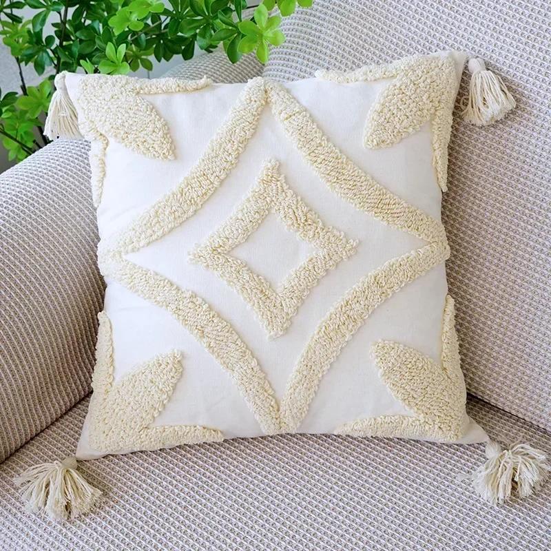 Nordic Plush Cushion Cover 45x45cm Soft Case Boho Decorative Pillow Case For Sofa Living Room Throw Pillow Cover Home Decor