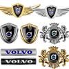 Adesivo Emblema de Carro Estilo Escudo de Metal 3D Decoração de Carroceria Janela Lateral Automotiva para R Design V50 S40 XC90 XC60 V40 V60 XC70