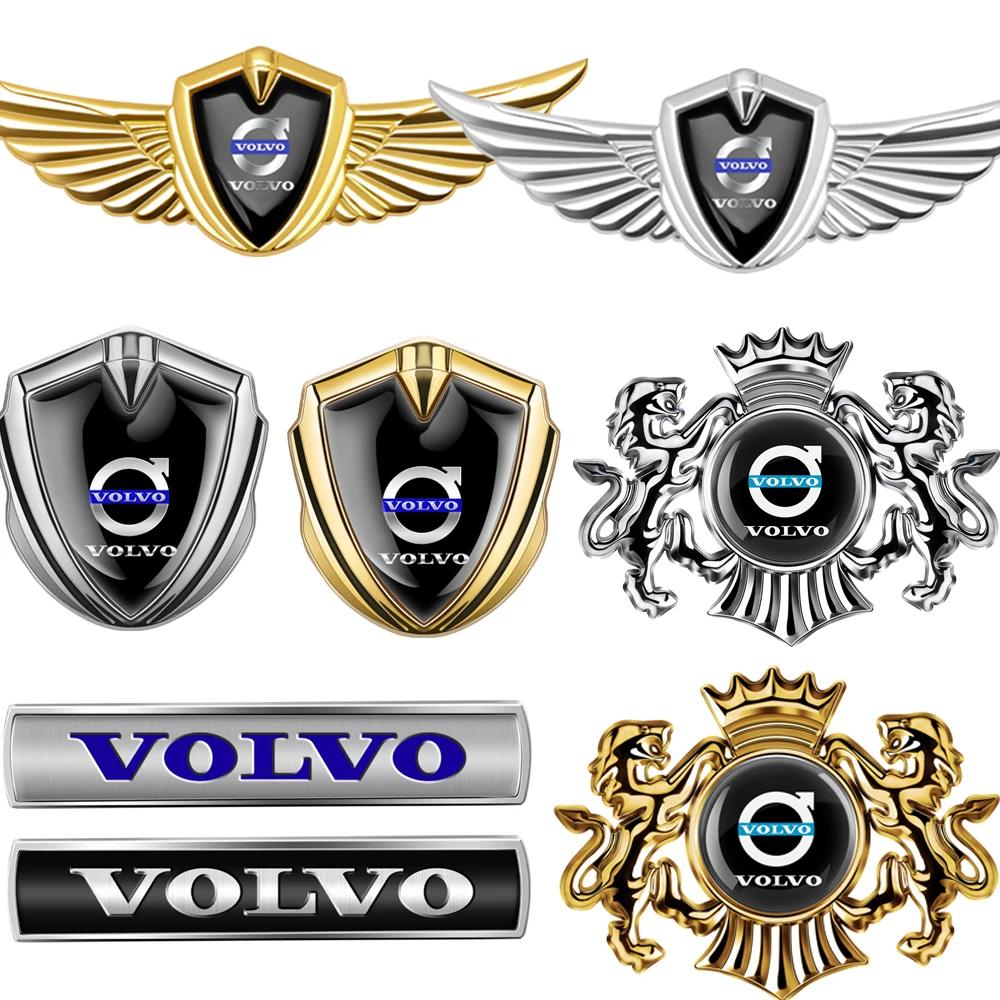 Adesivo Emblema de Carro Estilo Escudo de Metal 3D Decoração de Carroceria Janela Lateral Automotiva para Volvo R Design V50 S40 XC90 XC60 V40 V60 XC70
