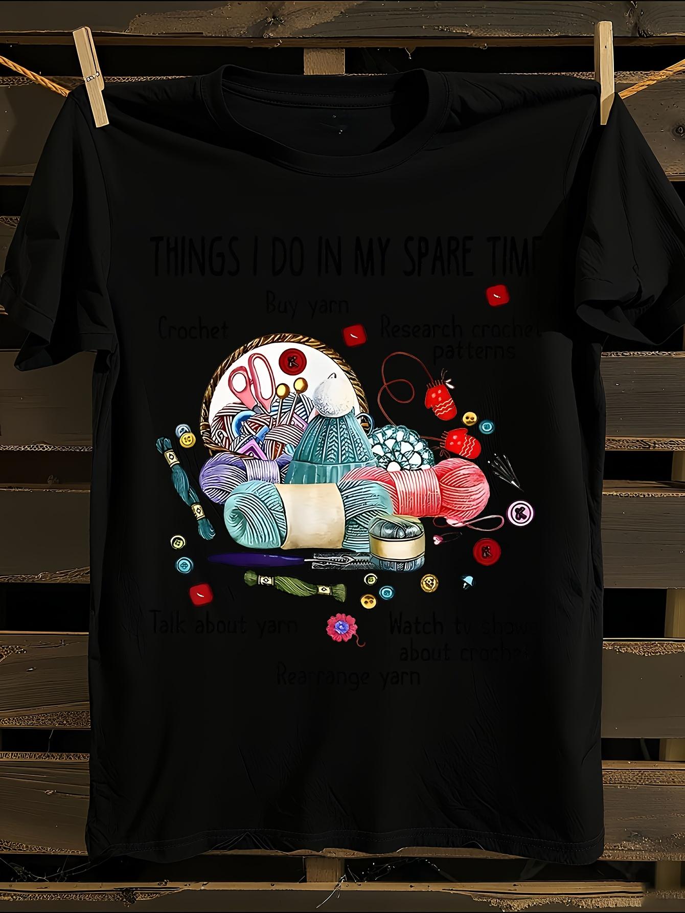s Funny Crochet Hobby T-shirt XXXXL