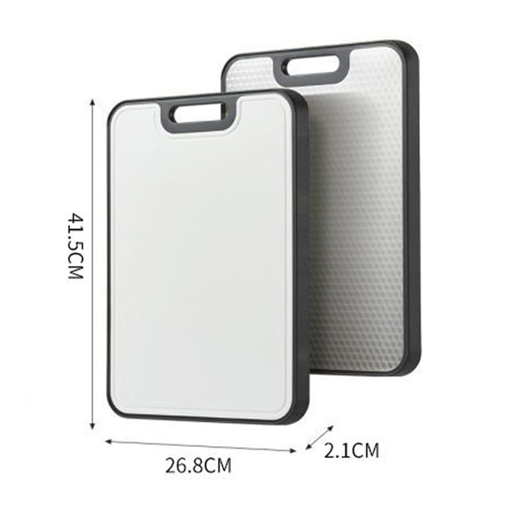 

Антибактериальная разделочная доска Утолщенная двусторонняя разделочная доска для дома и кухни Устойчивая к царапинам нержавеющая сталь Доска для теста