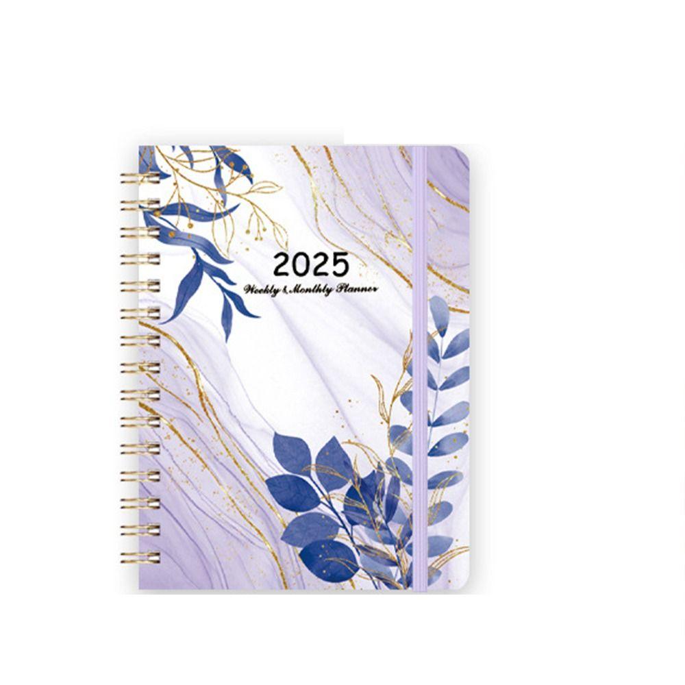 Monthly Flowers Diary Notebook Weekly Plan A5 Schedule  Planner 2025 English Agenda Book  Agenda