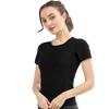 Saunaanzüge für Damen Kurzarm Kompressions-Tanktop Sauna-Schweißshirt Body Shaper Schlankheits-Taillentrainer Wärmespeichernd