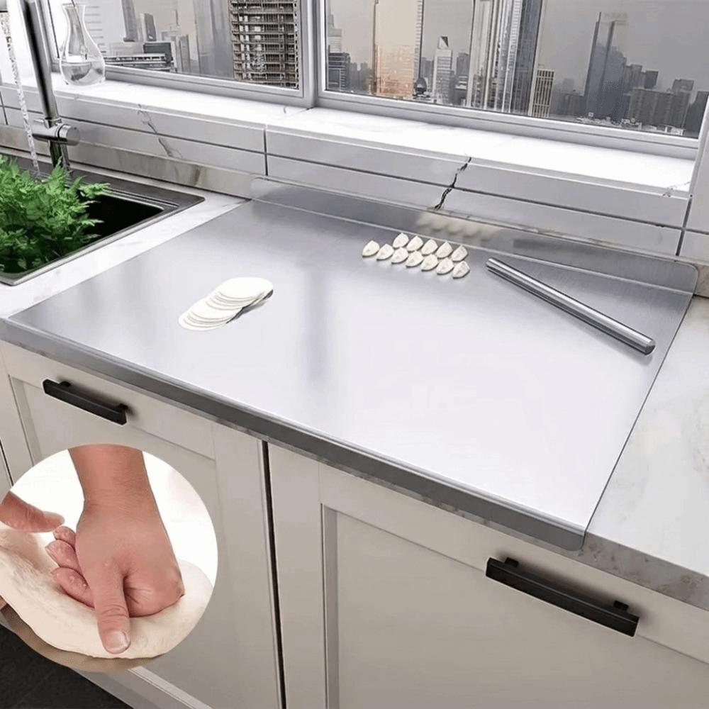 Anti-Mold Chopping Board Double-sided Chopping Block Stainless Steel Cutting Board  Cutting Dough