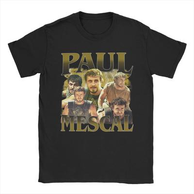 Retro Paul Mescal TShirt Summer Cotton TShirts For Unisex Fashion Casual Tshirt ShortSleeve Y2K Retro Tees