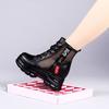 Inner heightening Martin boots women's hollow mesh boots summer new thick-soled breathable mesh cool boots