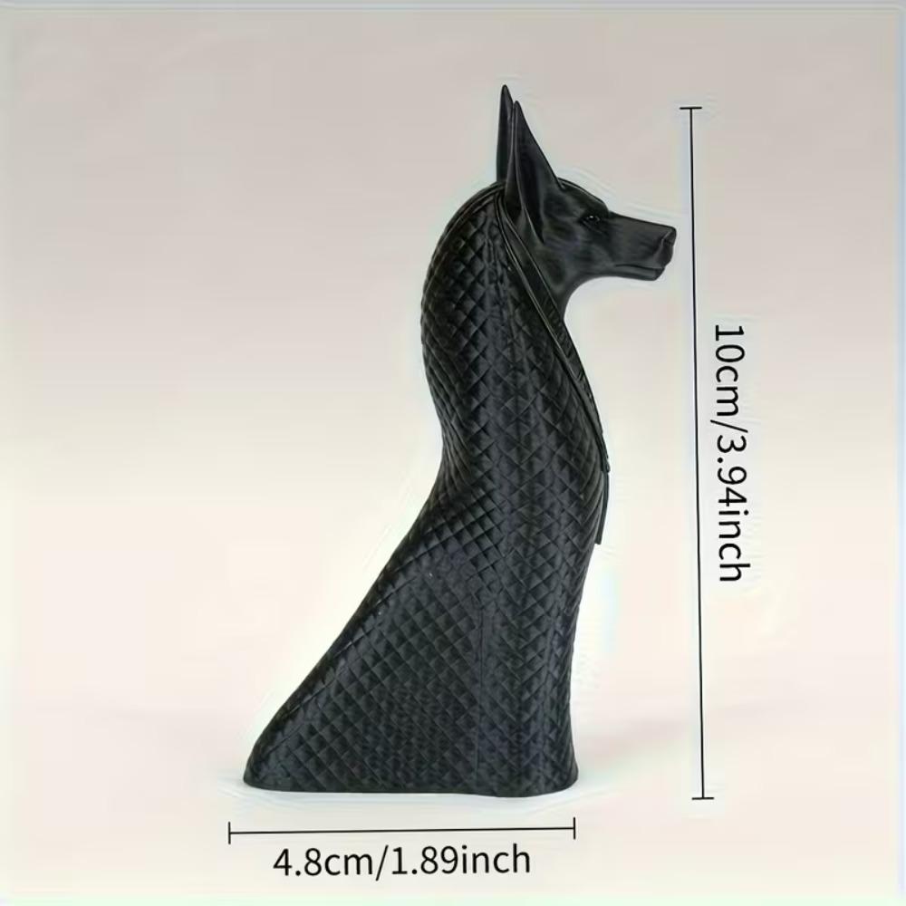 Egyptian God Anubis Statue, 3D Printed Ancient Egyptian Mysterious Guardian God Sculpture, Pet Enthusiast Dog Decoration Statue