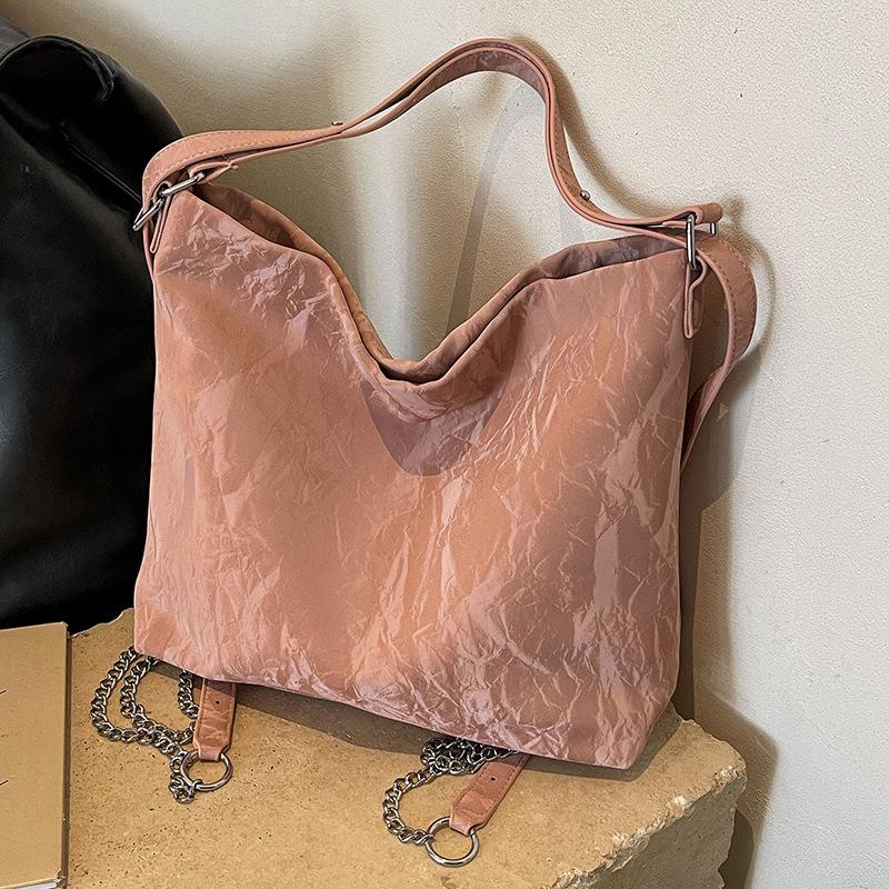 

Bag Women s Tote Bag Large Capacity Summer Crossbody High Sense Versatile Backpack 2024 New Travel Backpack рожевий