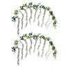 2 Artificial Wisteria Flower Vines for Elegant Home and For Wedding Decor Long Lasting Silk Material for All Occasions