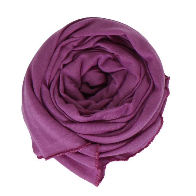 Muslim Hijab Jersey Scarf Soft Solid Shawl Headscarf Foulard Femme Musulman Islam Clothing Arab Wrap Head Scarves Hoofddoek