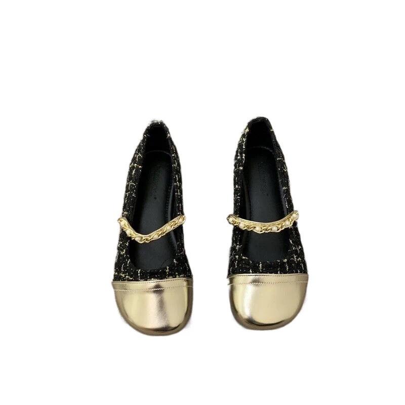 Xiaoxiangfeng Single Shoes Female Spring and Autumn Beanie Shoes Fairy Style French Gentle with Skirt Mary Jane Shoes