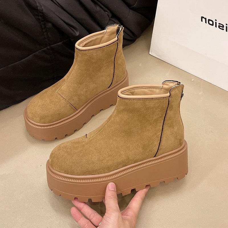 

Snow boots women s new winter velvet thickened warm small short boots thick-soled women s cotton shoes 40