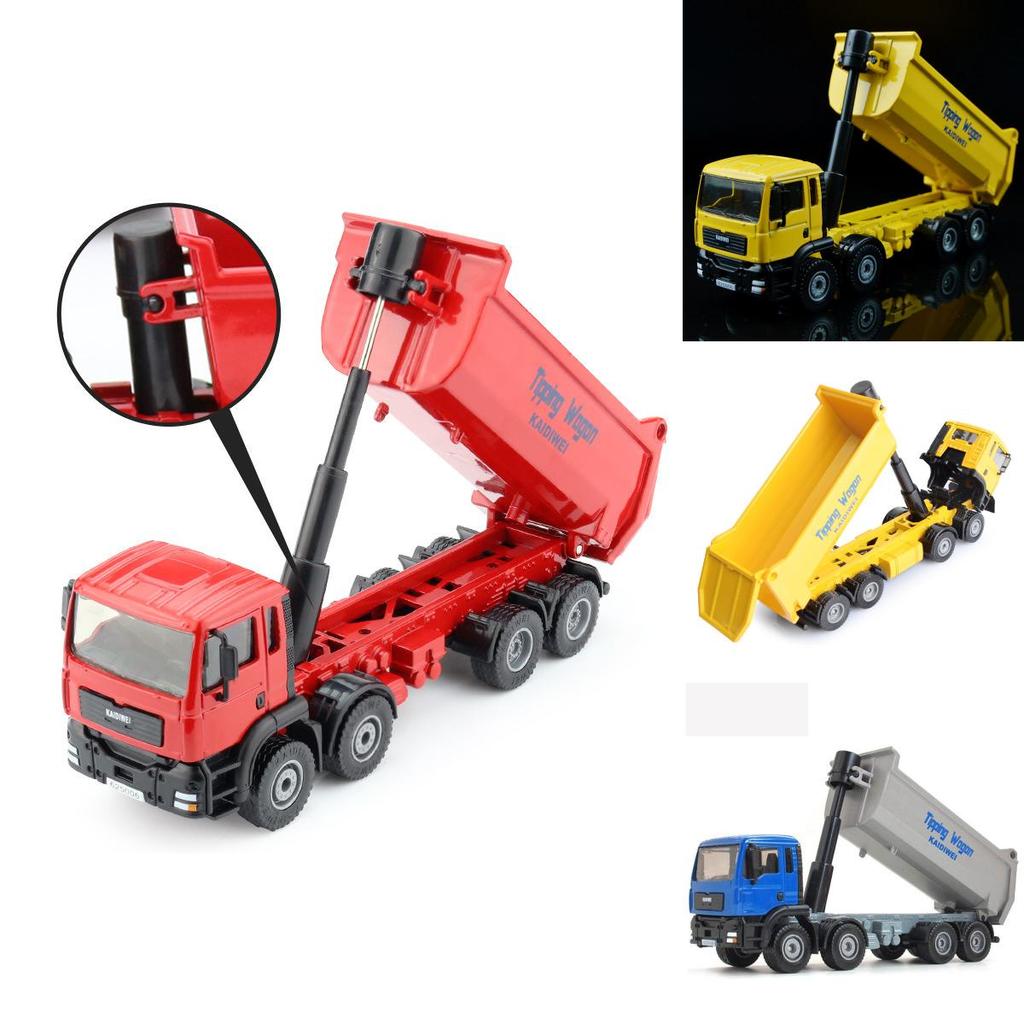 Exquisite 150 Alloy Diecast Model Dumper Truck Toy With Premium Craftsmanship For Kids