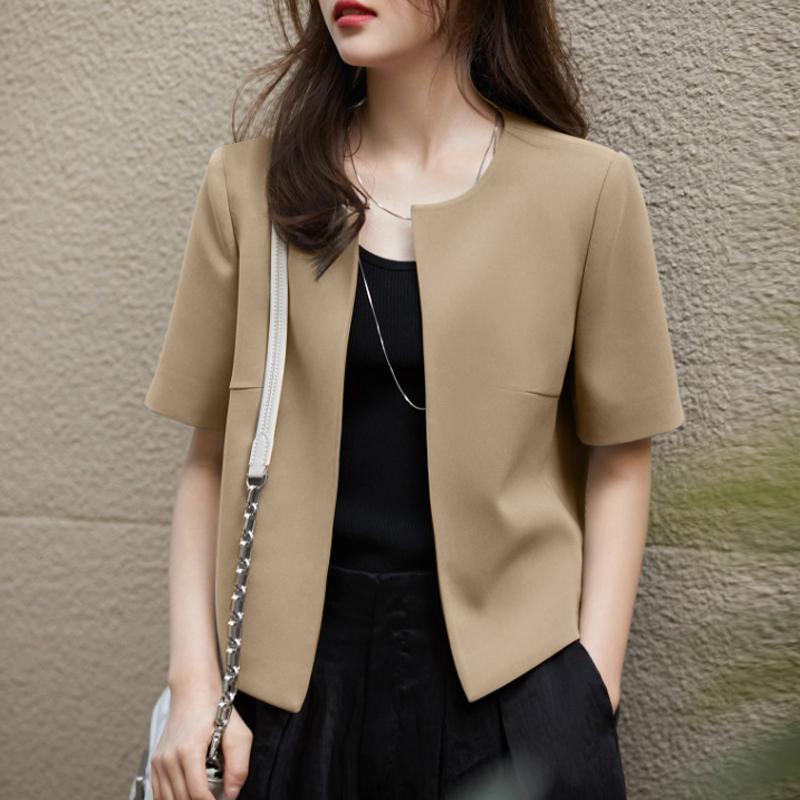 ZANZEA Women Casual O-neck Solid Color Short Sleeve Blouse