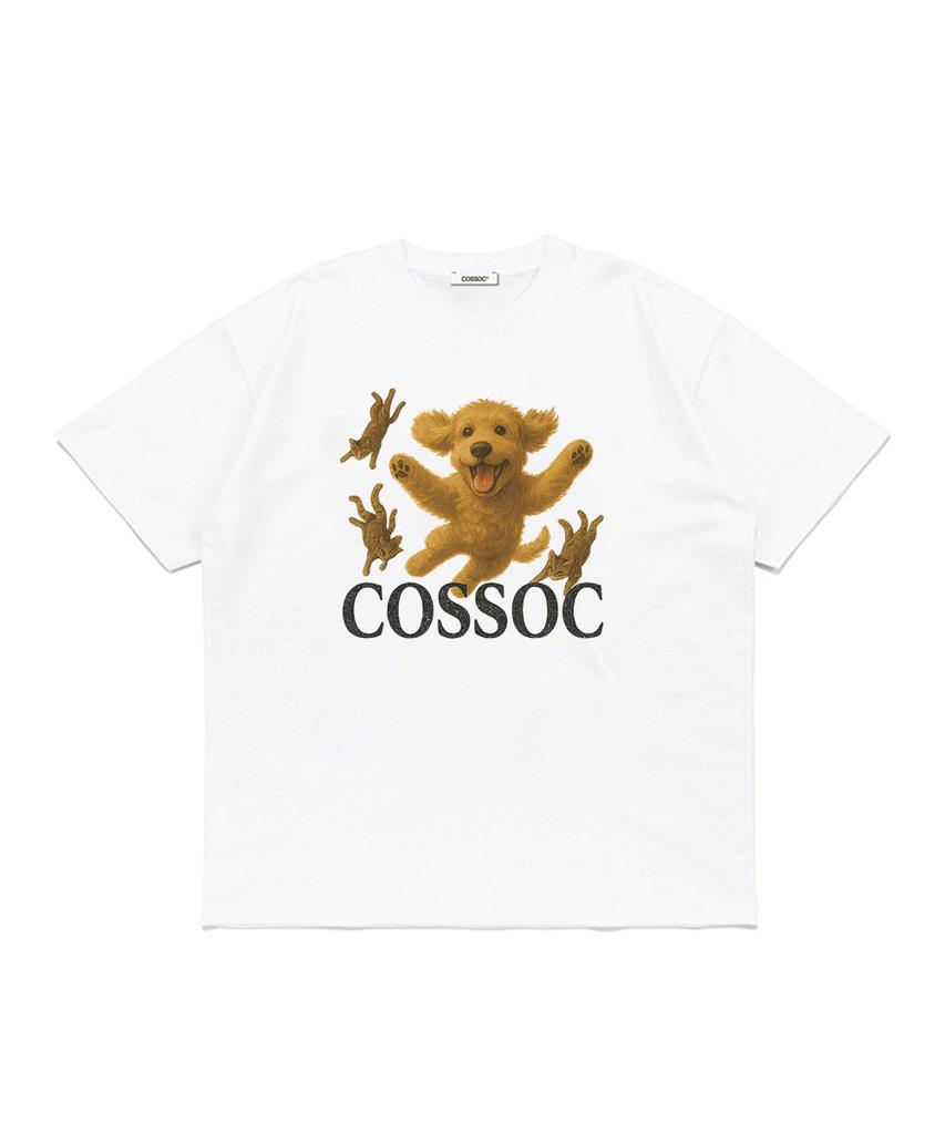 Koso Cat Dog Short Sleeve T-Shirt (White)