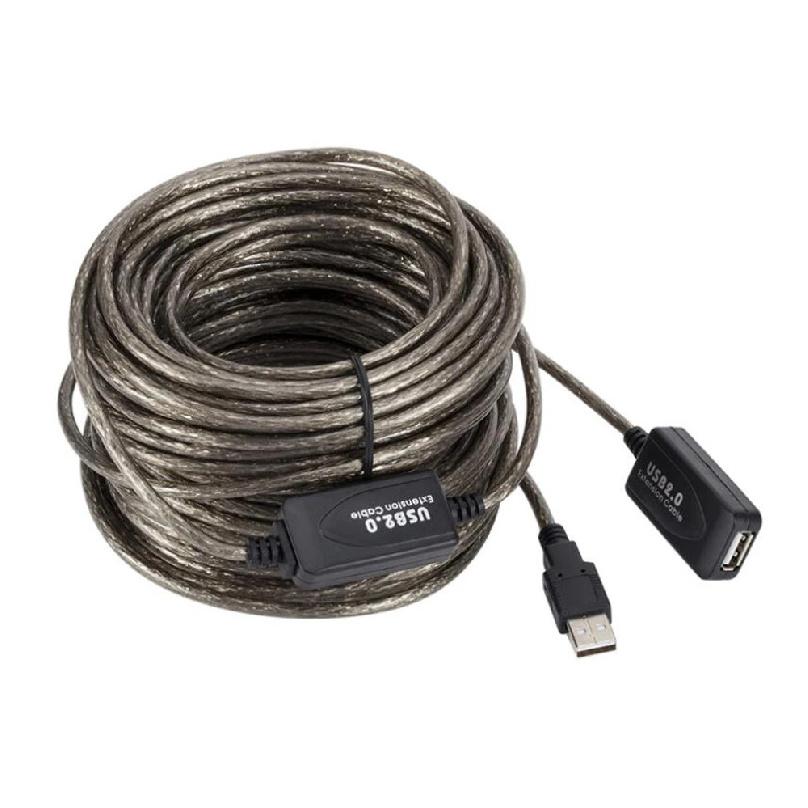 3M 5M 10M 15M 20M 25M 30M USB 2.0 Extension Cable Male to Female Active Repeater Wireless Network Card Extender USB Adapter Cord