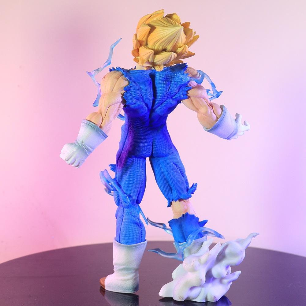 Anime Dragon Ball Z 27cm Demonization Vegeta Self-destruction Figure Scene Super Saiyan Action Figures Pvc Statue Model Toy Gift