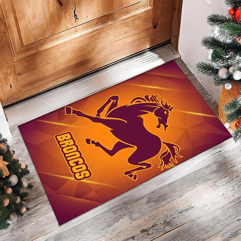 Brisbane Broncos Crystal Velvet Carpet Soft Anti?Slip Floor Mat Comfortable Home Living Room Bedroom Decor Rug