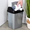 Kosz na Śmieci Odpady Plastikowy Uchylny Biurowy Łazienkowy Kuchenny 10L