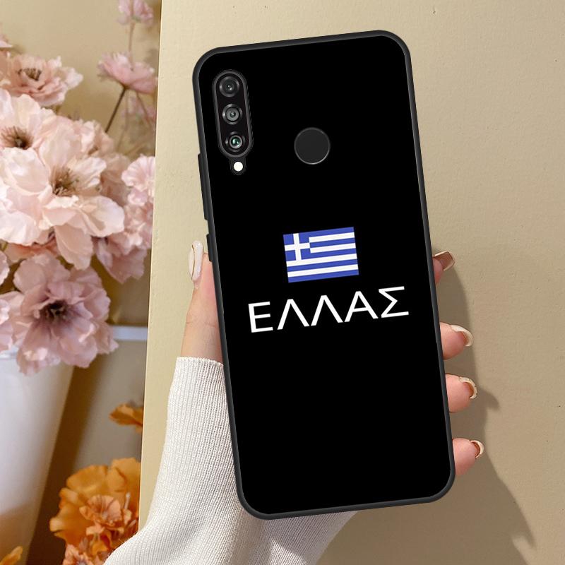 Greek Greece Flag Cover For Huawei P30 Lite P40 P20 P50 Pro Nova 5T P Smart 2019 Case For Honor 50 10i 8X