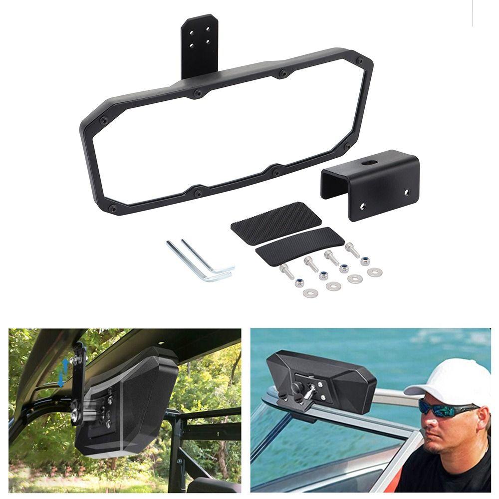 Stainless Steel Marine Rearview Mirror Heavy Duty Jet Ski Mirror PWC Mirror  Yacht