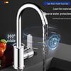 304 Stainless Steel Large Curved Kitchen Faucet (Hot & Cold)