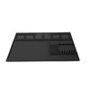Magnetic Barber Mat 6 Strong Magnets Scissor Comb Slots Non Slip Heat Resistance Water Proof Barber Tool Mat Large Size