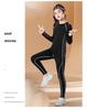 Set Base Layer Sportivo Asciugatura Rapida per Ragazze con Collant Caldi - Tuta da Allenamento Autunno/Inverno