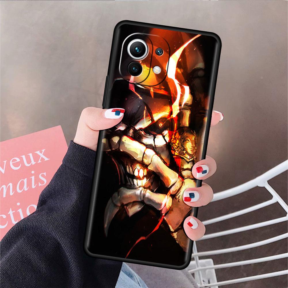Overlord Schädel Anime Weiche Silikon Fall Für Xiaomi Mi 11 Lite 5G NE 11T Pro 12S Ultra 12 Hinweis 10 10T 9T Telefon Abdeckung Stoßstange Funda