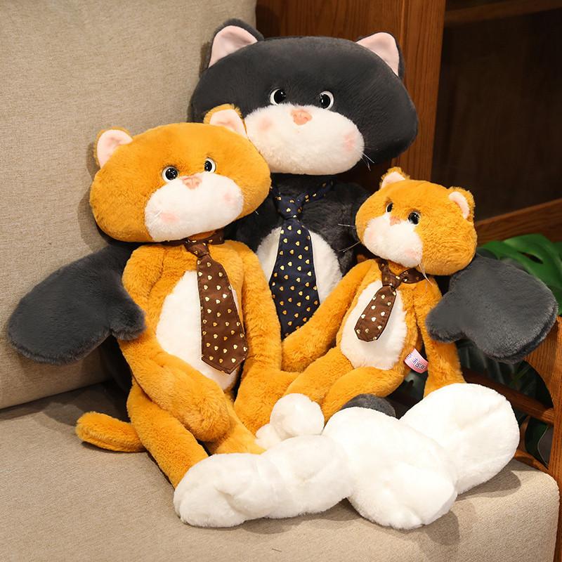 Adorable Long Arm Cat Plush Toy For Girls In Cute Brown Color Perfect Gift