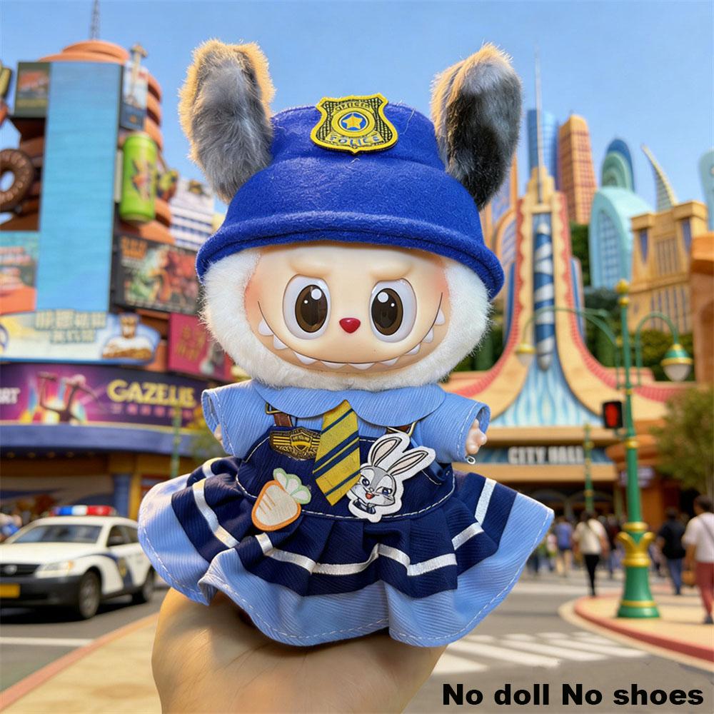 [No Doll]Only Clothes For Labubu Clothing Suitable For 17Cm Labubu With Zootopia Styles Clothing Accessories