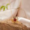 S925 Sterling Silber 18K Naturfarbe Schatz Ohrringe Leichter Luxus Premium Nische Original Design Ohrringe Neue Chinesische Ohrringe