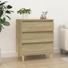823043 vidaXL Buffet Sonoma Oak 60x35x70 Cm Engineered Wood