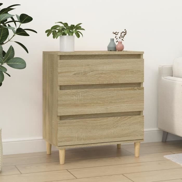 823043 vidaXL Buffet Chêne sonoma 60x35x70 cm Bois d'ingénierie