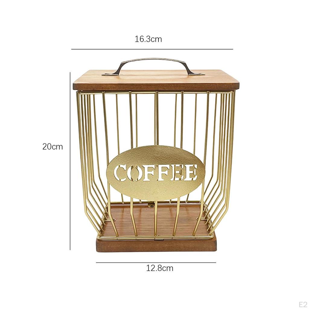 Porta Caffè Cestino Portaoggetti Custode Espresso Organizer Portapiano Cucina per Capsule