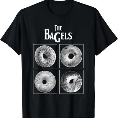 Le Bagels Drôle Bagel Pain Foodie Amoureux Boulangerie Nourriture S T-shirt