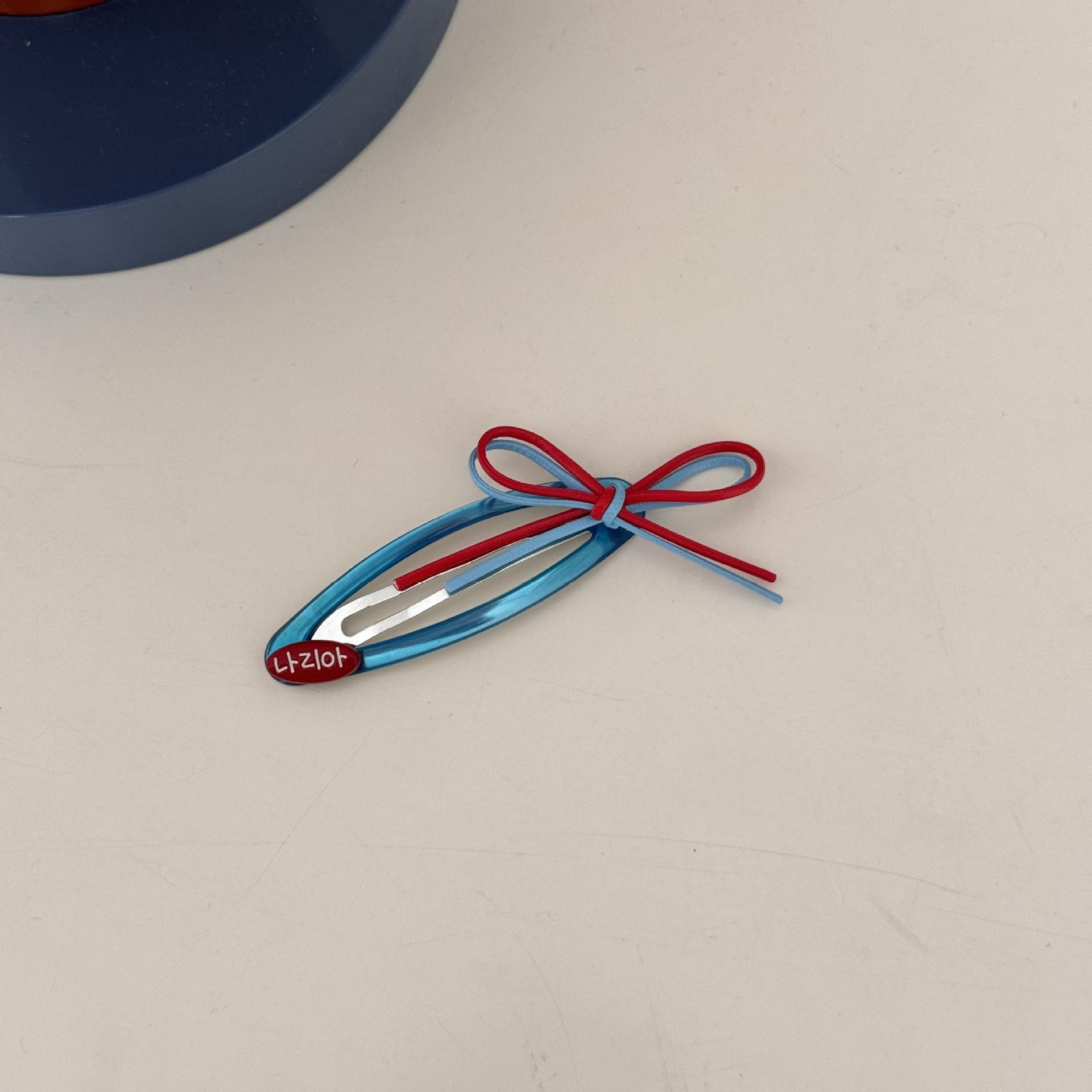 

Color-blocking Bow Hair Clips, Cute Bangs, Side Broken Hair Clips, Headwear Clips, Children s Hair Accessories