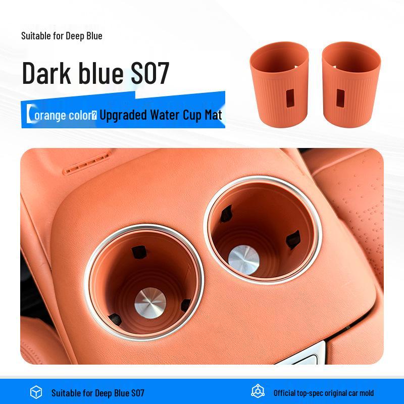 Deep Blue S07/S7 Center Console Silicone Cup Mat & Interior Storage Box Decor