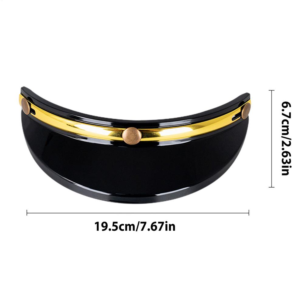 Motorcycle Hats Visor Shield UV Protection Helmets Sun Visor Easy Install Vintage Style Helmets Accessories for Motocross Half