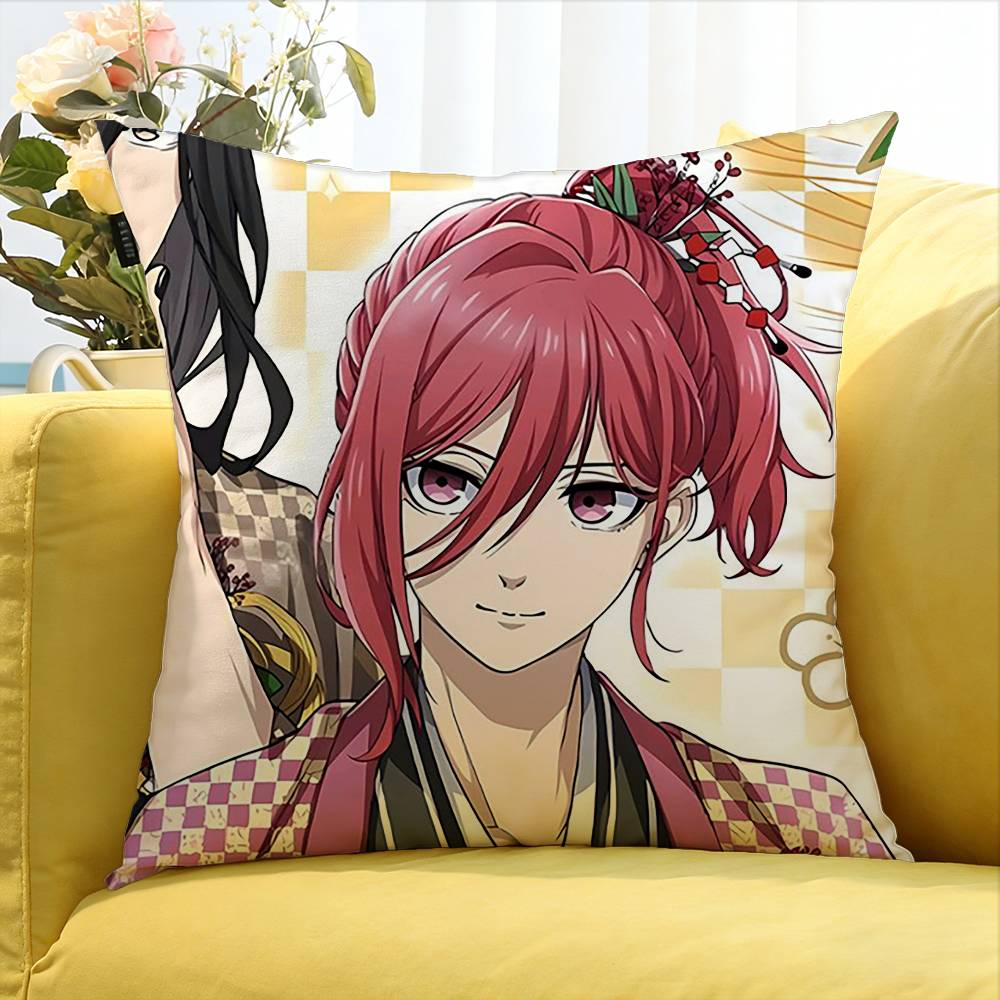Chigiri Hyoma Various Sizes Square Pillow Case For Car Home Bedchamber Decor