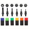 M3 M4 M6 M8 M10 M12 Mandrel Riveter Machine Threaded Mandrel Rivet Nut Adapter Pull Rod Riveter Riveting Heads Rivnut Tool
