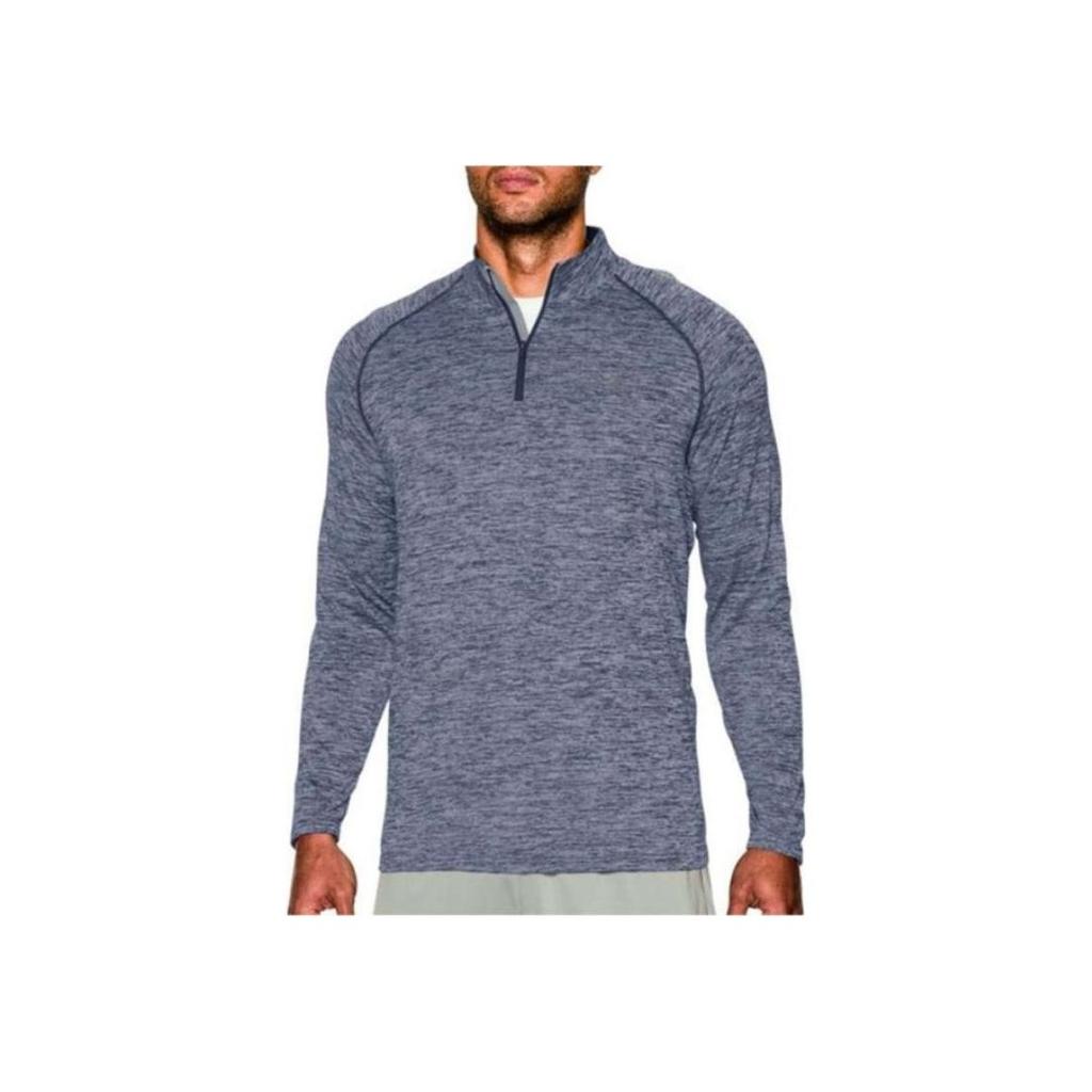 Under Armour Tech Loose Comfortable Pullover Long Sleeve T-Shirt Men Tops Steel 1242220-411
