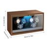 Watch Winder for Automatic Watches 6/4/3/2 Slots Watch Shaker Wooden Box Super Motor Blue LED Light Jewelry Store Display Box