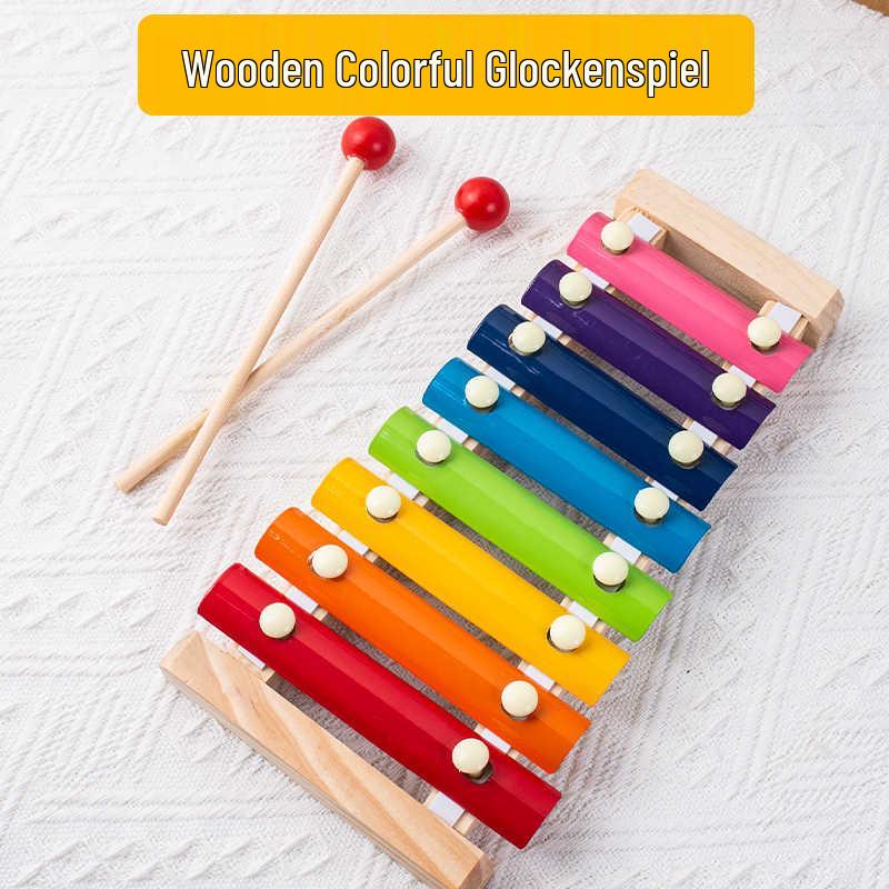 8-Note Wooden Xylophone Percussion Toy for Children