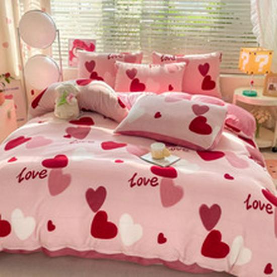 New Lamb Fleece Blanket - Solid Color, Double-Layer, Thickened Flannel for Children