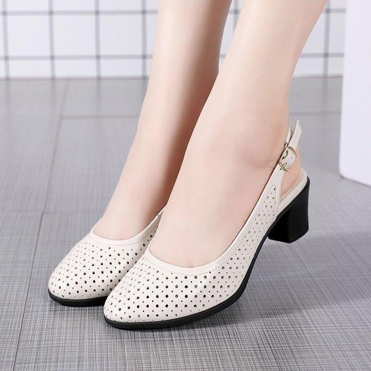 Women's Summer Sandals Luxury Elegant Artificial Leather Casual Barefoot Shoes For Women Comfortable Outdoor Wedge Heel Sandals