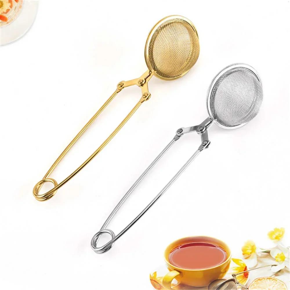 1 Pc Stainless Steel Loose Tea Leaf Strainer Reusable Tea Bag Firmly Filter Tea Strainer Herb Spice Filter